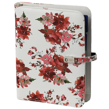 1011-15 A5 Organizer Ring Binder Red Rose